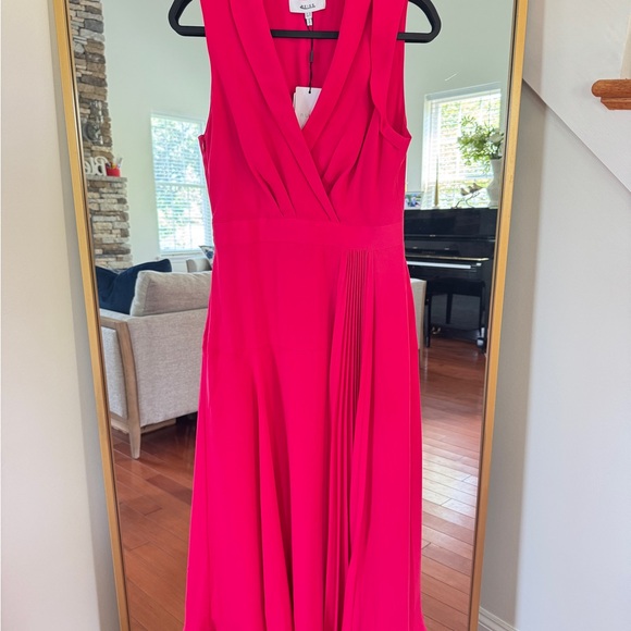 Reiss Fuchsia Midi Dress - Picture 6 of 10